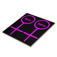 Lesbian Lovers Customisable Tile
