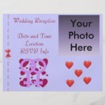 Lesbian Marriage Hearts Personalized Flyer
