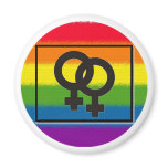 lesbian rainbow magnet