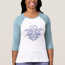 Lesbian Tribal Heart t-shirts