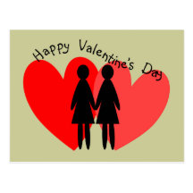 Lesbian Valentine Cards & Gifts Postcard