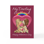 Lesbian Valentine's Day Card With Two Kissing Pupp