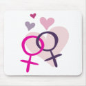 Lesbian Venus Entwined mousepads