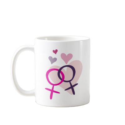 Lesbian Venus Entwined Coffee Mugs by WildeWear