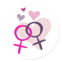 Lesbian Venus Entwined stickers