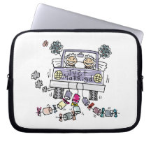 Lesbian Wedding Brides Laptop Sleeves