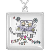 Lesbian Wedding Brides Pendants