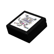 Lesbian Wedding Brides Trinket Box