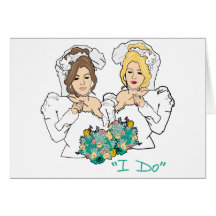 Lesbian Wedding Card