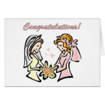 Lesbian Wedding Cards - blank inside - lovely.