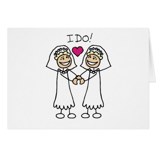 Lesbian Wedding Day Card