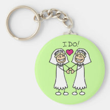 Lesbian Wedding Favours Key Chain