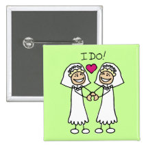 Lesbian Wedding Favours Pins