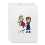 Lesbian Wedding One Bride Invitations