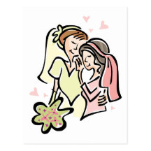 Lesbian Wedding Post Cards