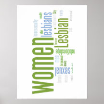 Lesbian Words Posters