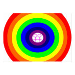 Lesbians Round Rainbow Call Me Card business cards