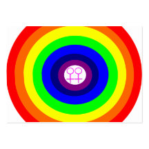 Lesbians Round Rainbow Call Me Card Business Cards