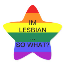 LESBO STAR STICKERS