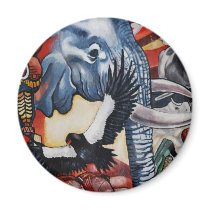 Lesedi Cultural Village Fridge Magnet