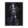 "Leslie" Black Beauty Guitar Rocker Fairy Post Cards