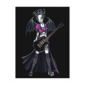 "Leslie" Black Beauty Guitar Rocker Fairy postcards