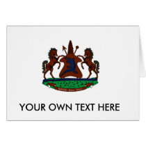 Lesotho Coat of Arms Card