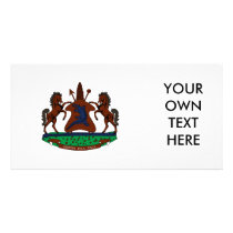 Lesotho Coat of Arms Photo Card Template