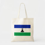 Lesotho Flag Tote Bags