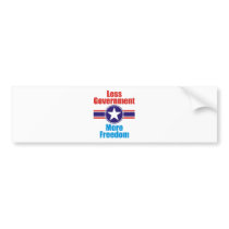 less government bumper sticker