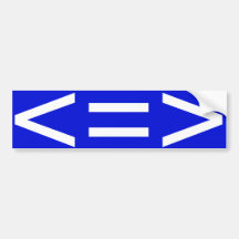 Less is More Bumper Sticker