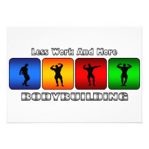 Less Work And More Bodybuilding Personalised Announcements
