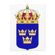 Lesser Coat of Arms Sweden Official Symbol Logo