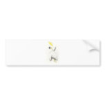 Lesser Sulphur-Crested Cockatoo by Edward Lear bumper stickers