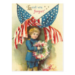 Lest We Forget Memorial Day Post Card