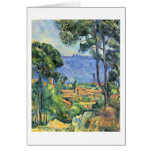 L'Estaque And The Chateaux D'If By Paul Cezanne Greeting Card