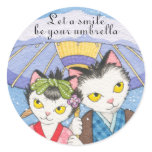 Let a smile be your umbrella sticker