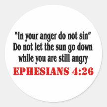 Let Anger Go Round Stickers