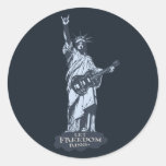 Let Freedom Ring Round Stickers