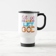 Let Go and Let GOD (Original Typography) Mugs