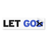 Let go bumper sticker