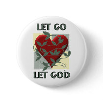 Let Go Let God Pinback Buttons
