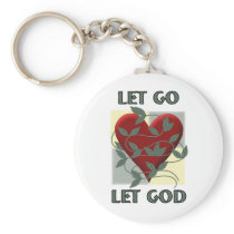 Let Go Let God Keychain