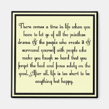Let go of drama fridge magnet