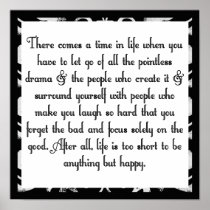 Let go of drama print