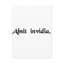 Let ill will be absent. postcards