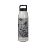 Let it be/Bird drawing - Amanda Salvadori Water Bottle