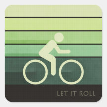 Let It Roll Square Sticker