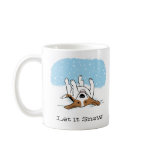 Let it Snow Beagle Coffee Mugs