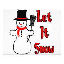 Let It Snow Custom Invites